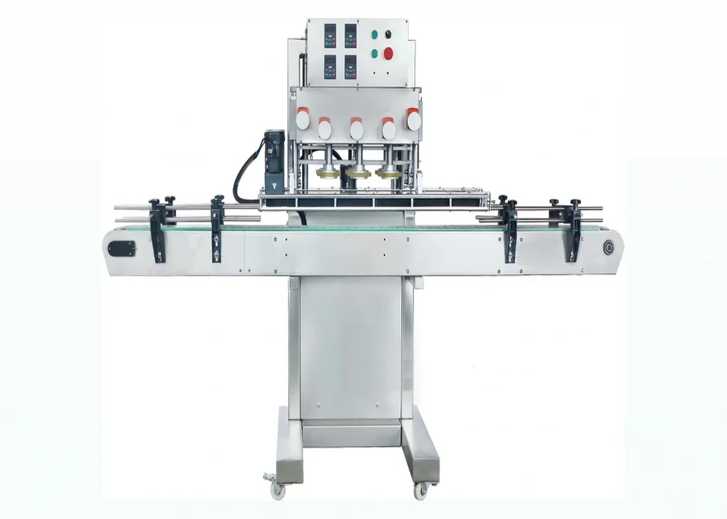 Automatic belt spindle screw capping machine